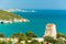 Panoramic view of San Felice Bay; Apulia, Italy.