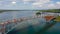 Panoramic view of the San Juanico bridge, the longest bridge in the country. It connects the Samar and Leyte islands in