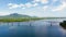 Panoramic view of the San Juanico bridge, the longest bridge in the country. It connects the Samar and Leyte islands in