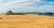 Panoramic View Sand Dunes on the Beach and Morro Rock. Morro Bay Dunes, California Coastline