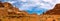 Panoramic view of the sandstones of the Arches National Park, Utah, USA
