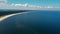 Panoramic View on sandy beach on Baltic Sean on Sobieszewo island