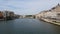 Panoramic View of Saone river and Bonaparte Bridge