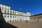 Panoramic view of Savoy Royal palace in Castle square Turin Italy