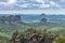 panoramic view of saxon switzerland, germany