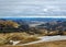 Panoramic view on scenic highland area of Landmannalaugar geothermal area, Fjallabak Nature Reserve in Central Iceland