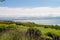 Panoramic view of the sea of Galilee from the Mount of Beatitudes, Israel