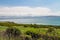 Panoramic view of the sea of Galilee from the Mount of Beatitudes, Israel