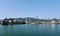 Panoramic view of the sea port with container terminal in Yantian, China.