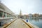 Panoramic view of the seaport of Malaga, Andalusia, Spain, Andalucia, Spain