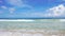 Panoramic view of seascape Blue sky with cloud in summer day