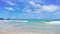 Panoramic view of seascape Blue sky with cloud in summer day