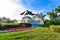 Panoramic view of Seaworld sign in International Drive area