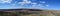 Panoramic view of Sedona meteor crater in Arizona.