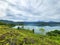 Panoramic view of Selangor dam in Kuala Kubu Bharu, Selangor, Malaysia.