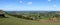 Panoramic view from Selsley Common, Gloucestershire, UK.
