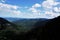 Panoramic view from the Sentiers des Roches over the Ballons des Vosges