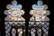 Panoramic view on Seville through windows of Saint Mary cathedral, Spain.