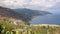 Panoramic view of Sicilian coast with Letojanni town