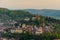 Panoramic view Sighisoara, medieval town of Transylvania, Romania, Europe