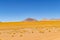 Panoramic view of  Siloli Desert, in Bolivia