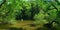 Panoramic view of the Sioule river Puy-de-Dome, Auvergne, France