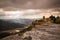 Panoramic view of Siurana village in Catalonia, Spain