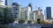 Panoramic view of skyscrapers in Paris La Defense District