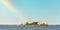 Panoramic view of a small Swedish island in Karlskrona