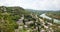 Panoramic view of small town Pocitelj and river Neretva in Bosnia and Herzegovina