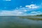 Panoramic view on Sniardwy lake in Masuria region Mazury, Poland