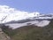 Panoramic view of the snow capped mountains in Manali