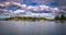 Panoramic view of some islands of the Swedish Archipelago during Midsummer, Sweden