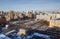 Panoramic view of the South-Western district of Moscow in winter. Russia