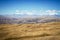 Panoramic view of spectacular high mountains, Cordillera, Andes, Peru, Clear blue sky with a few white clouds