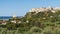 Panoramic view of Sperlonga, a charming resort town with beautiful beaches, Italy