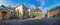 Panoramic view of square in Prague Castle with St. Vitus Cathedral, Prague, Czech Republic