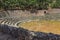 Panoramic view of Stadium at Ancient Greek archaeological site of Delphi, Greece