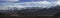 Panoramic view of Stok Range from Leh city in Winter, North of India