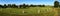Panoramic view of the stone circle at Avebury Great Henge, a UNESCO world heritage site dating back 5000 years, in Wiltshire,