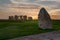 Panoramic view of Stonehenge monument.