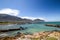 Panoramic view of Stony Point Nature Reserve in Betty`s Bay near Cape Town, South Africa