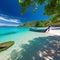 Panoramic view of a stunning beach in Phuket