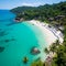 Panoramic view of a stunning beach in Phuket