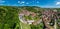 Panoramic view of the stunning village Andlau in Alsace