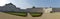 Panoramic view of Stupinigi castle, Turin, Italy