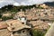 Panoramic View of Subiaco, typical Italian Old Village in Latium