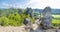 Panoramic view from Sulov castle ruins, Slovakia