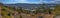 Panoramic view of Sundsvall from the observation tower on the hill Norra stadsberget, Sweden