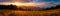 Panoramic view of the sunrise in the Tatra mountains